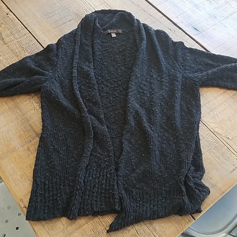 Black thatched cardigan